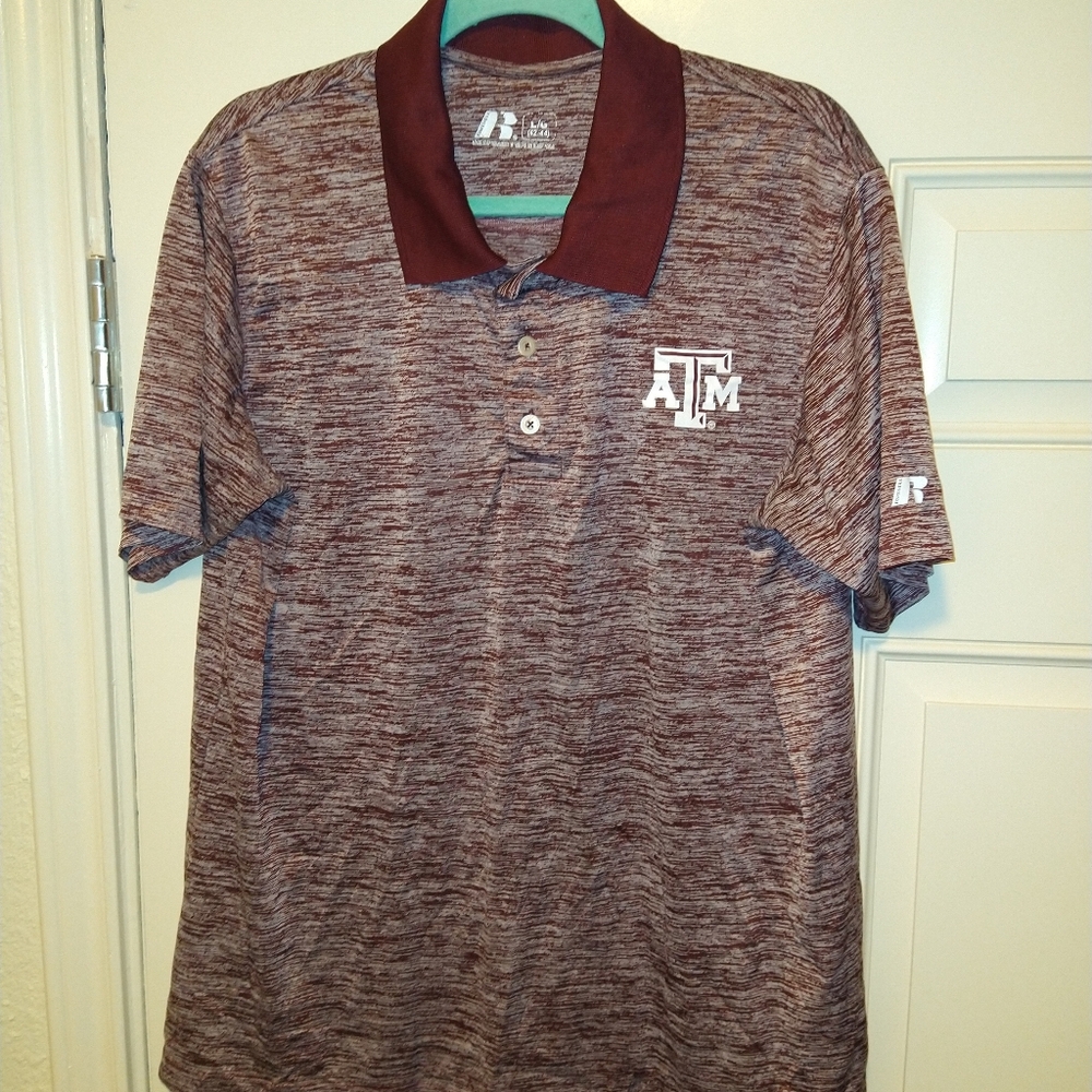 Russell Athletic Maroon Polo Shirt